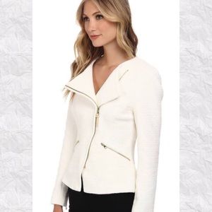 Ted Baker Ayeleen Textile Biker Moto Zip Up Jacket